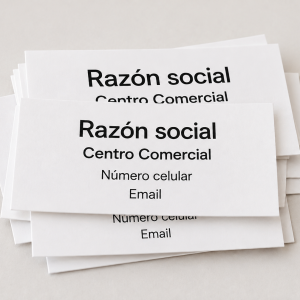 Adhesivos con datos de contacto